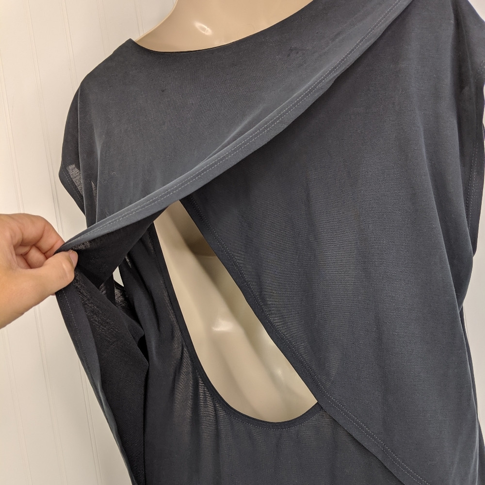 TROUVE Cape Open Back Modal Blend Dress Sz M - Picture 11 of 14